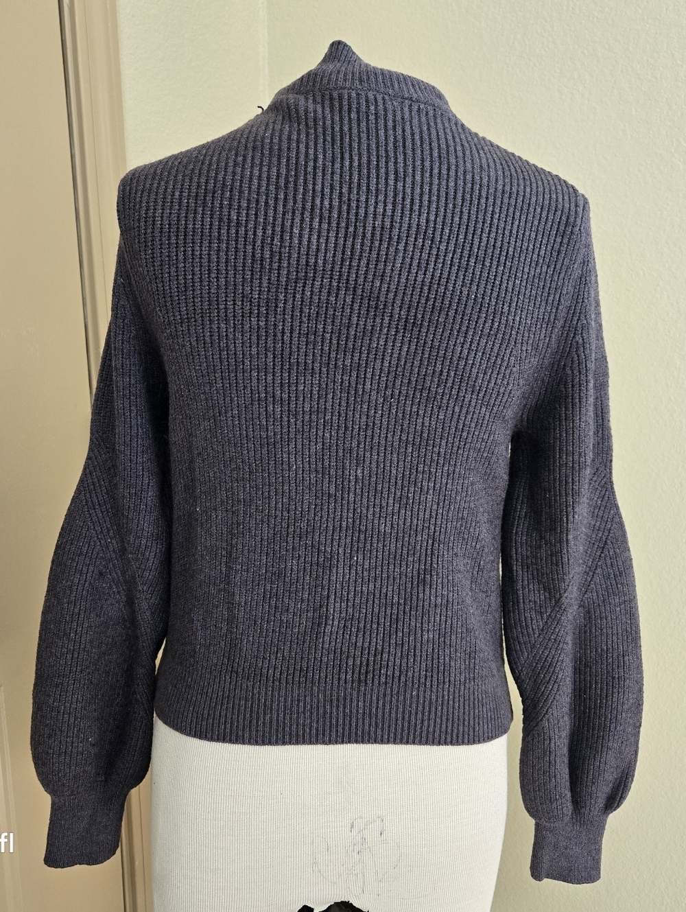 Zara charcoal mock sweater S - Picture 7 of 7